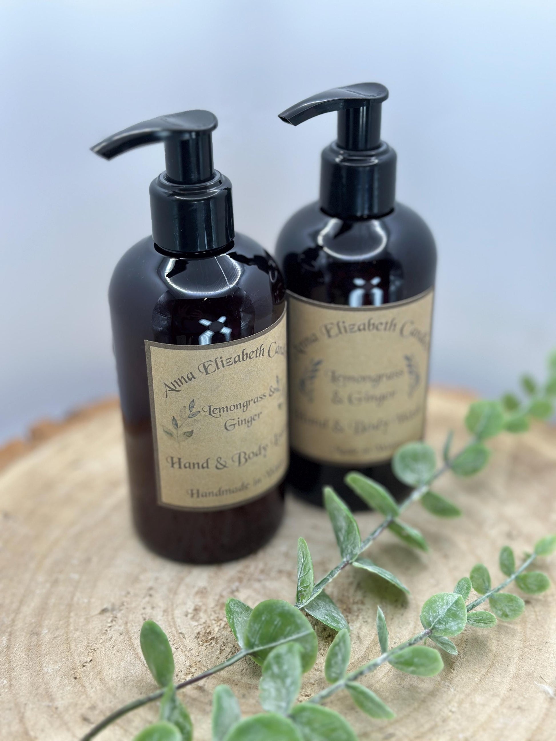 Personalised Wedding Gift, Luxury Gift Set, Candle Gift, Body Wash & Lotion Gift Set, Lemongrass and Ginger Scented Gift Set